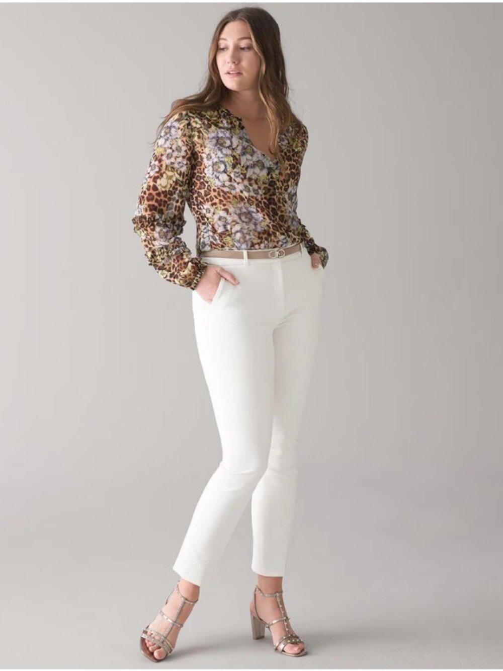 NWT White House Black Market Elle Slim Ankle Comfort Stretch Pant Curvy Size 8